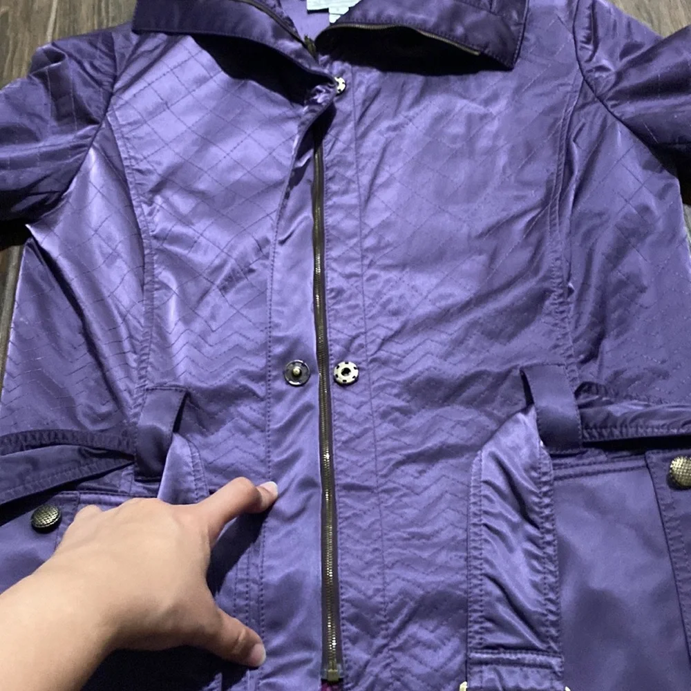 COPY - ST JOHN SPORT purple belted jacket